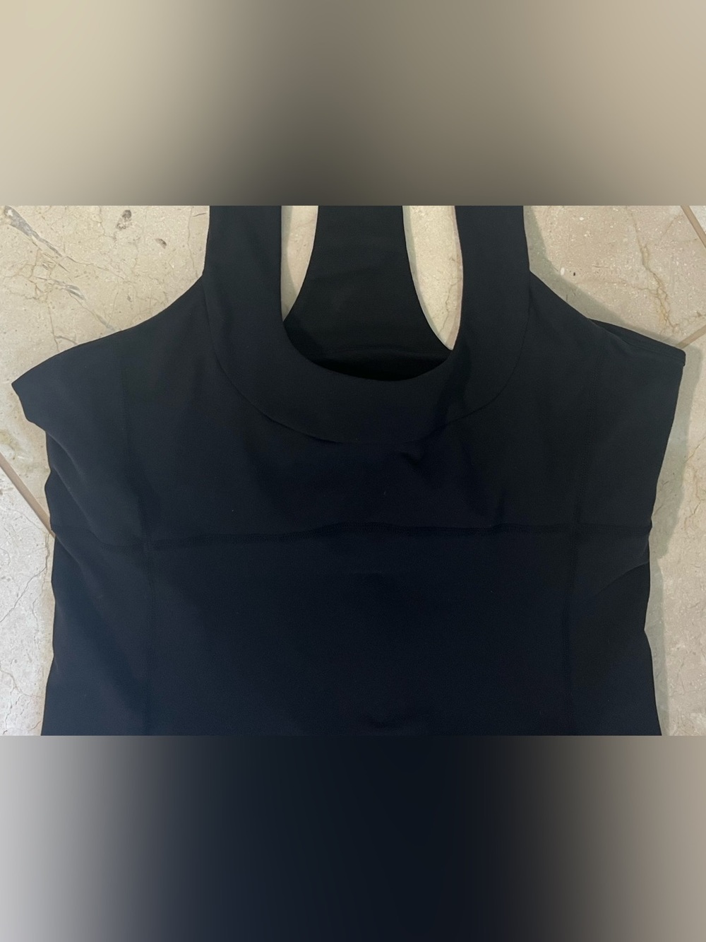 Lululemon Scoop Neck Tank Top Black Sz 12 Racerback Activewear Gym Yoga Pilates - Picture 5 of 9